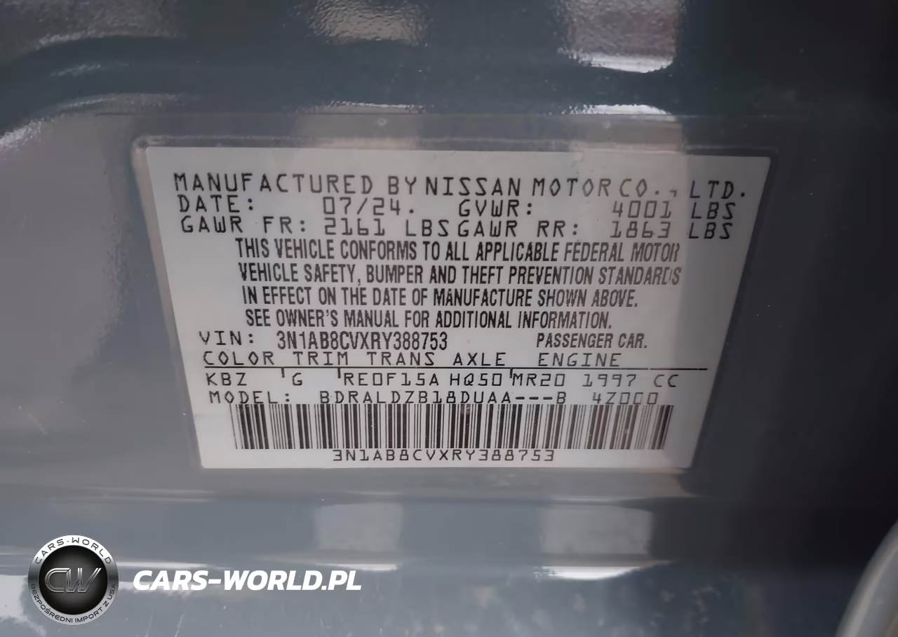 2024 Nissan Sentra Sv Xtronic Cvt VIN:3N1AB8CVXRY388753 - 9