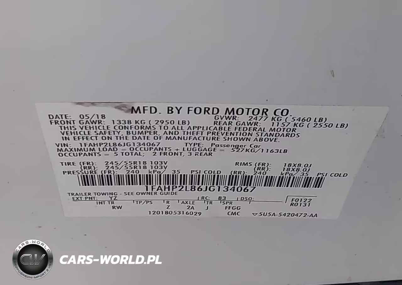 2018 Ford Police Interceptor VIN:1FAHP2L86JG134067 - 9
