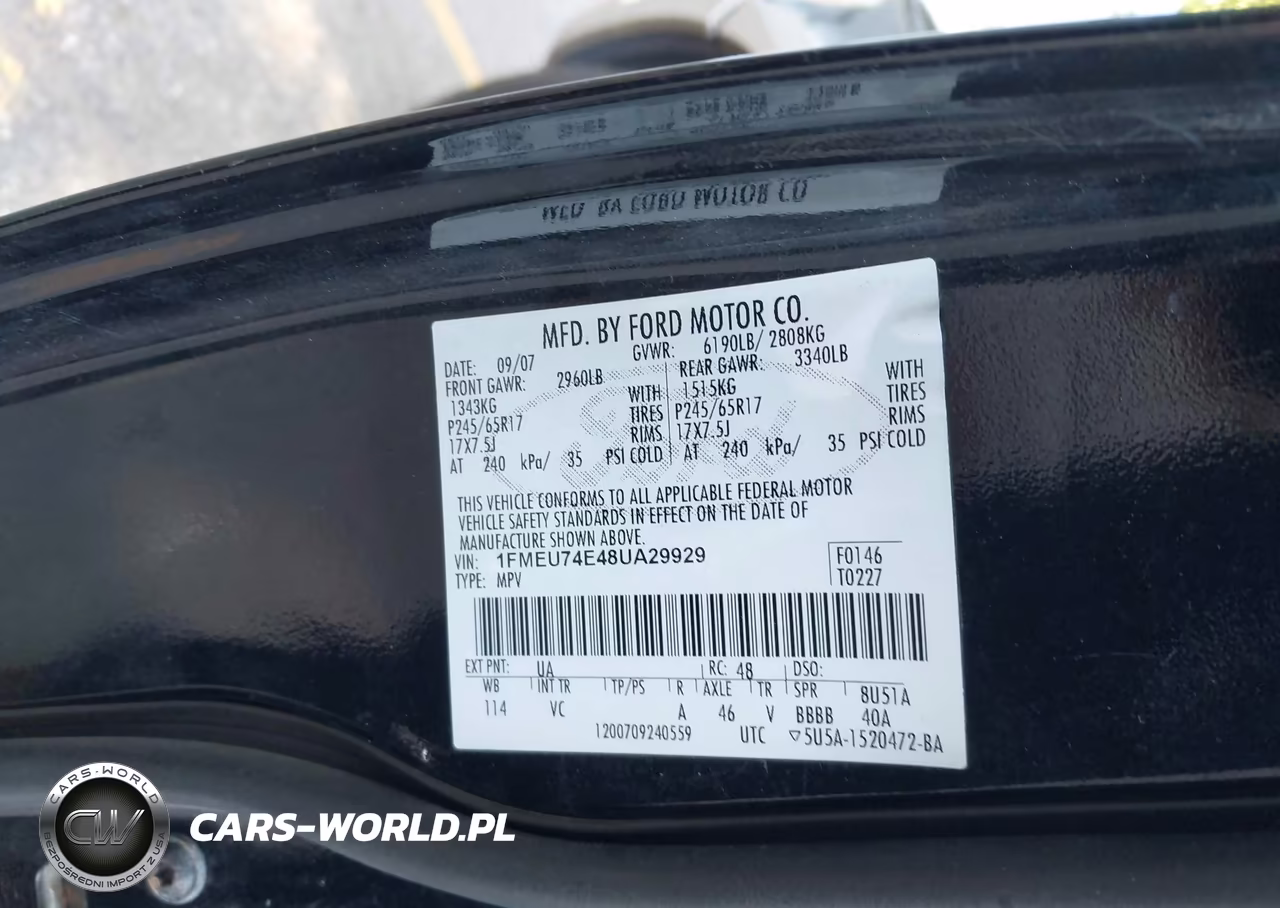 2008 Ford Explorer Eddie Bauer VIN:1FMEU74E48UA29929 - 9