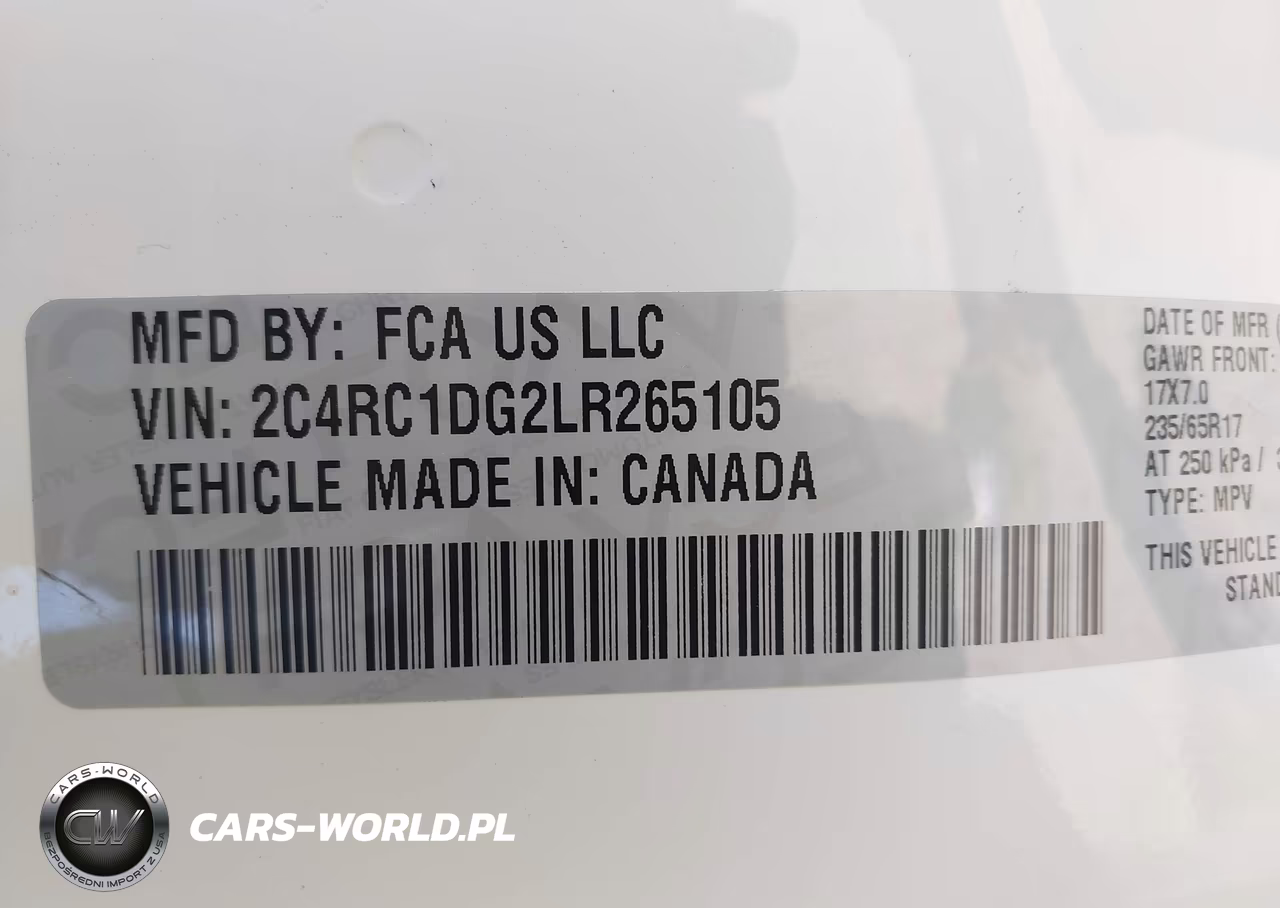 2020 Chrysler Voyager Lxi VIN:2C4RC1DG2LR265105 - 9