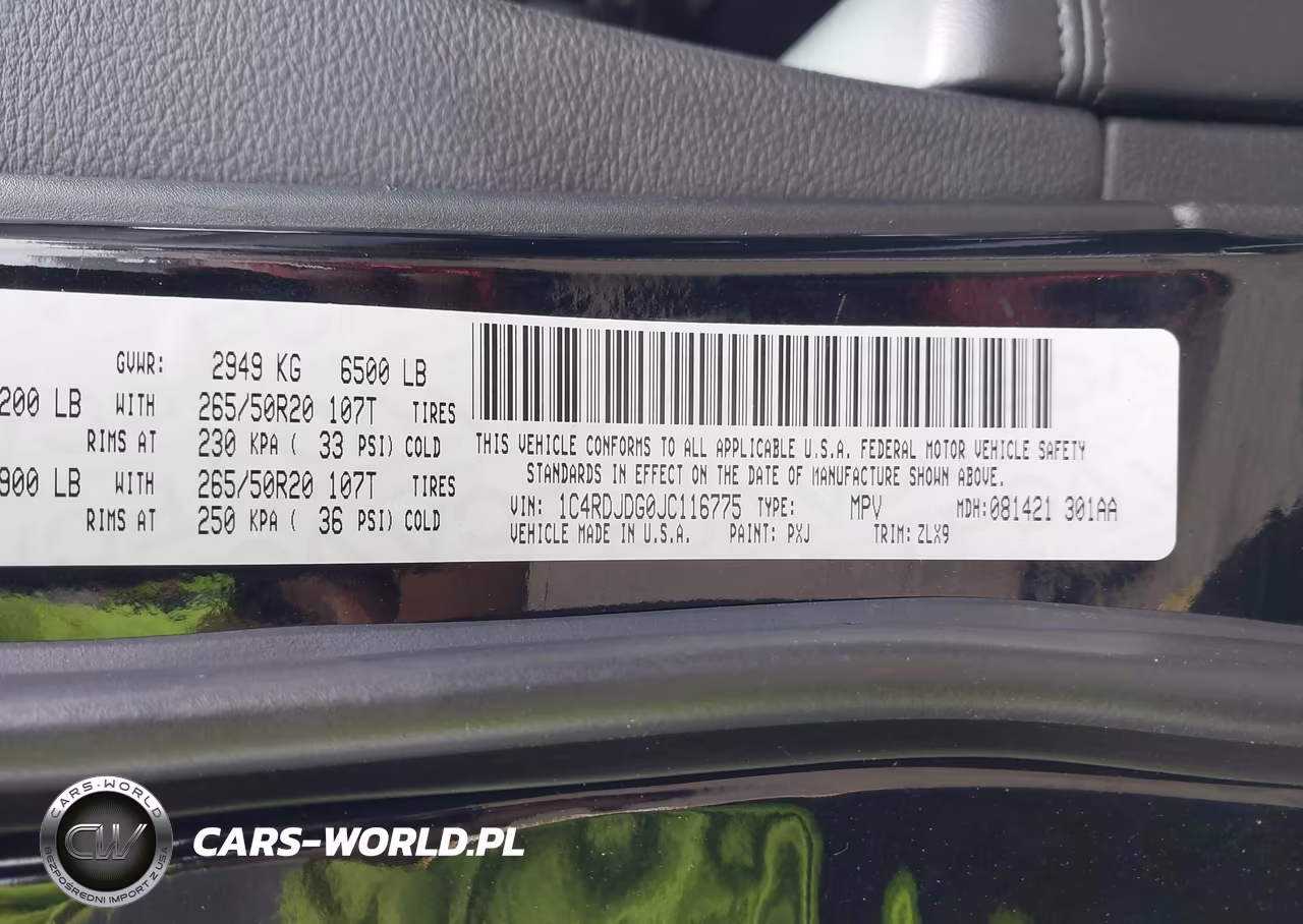 2018 Dodge Durango Gt Awd VIN:1C4RDJDG0JC116775 - 9
