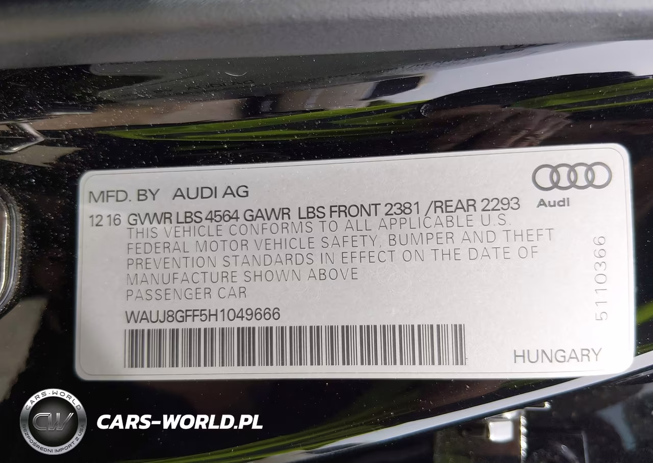 2017 Audi A3 2.0T Premium VIN:WAUJ8GFF5H1049666 - 9