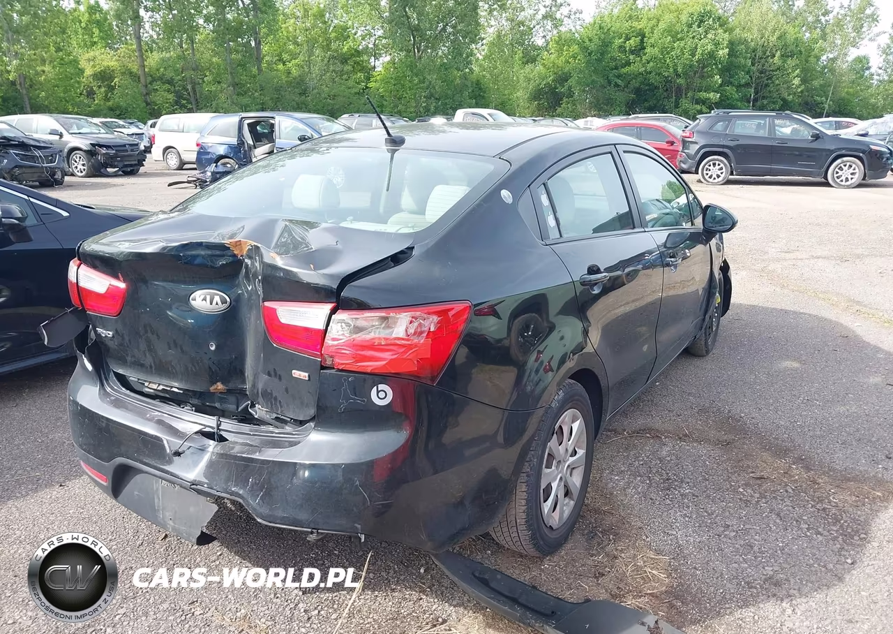 2013 Kia Rio Lx VIN:KNADM4A34D6139005 - 4