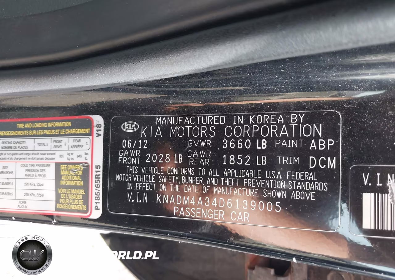 2013 Kia Rio Lx VIN:KNADM4A34D6139005 - 9