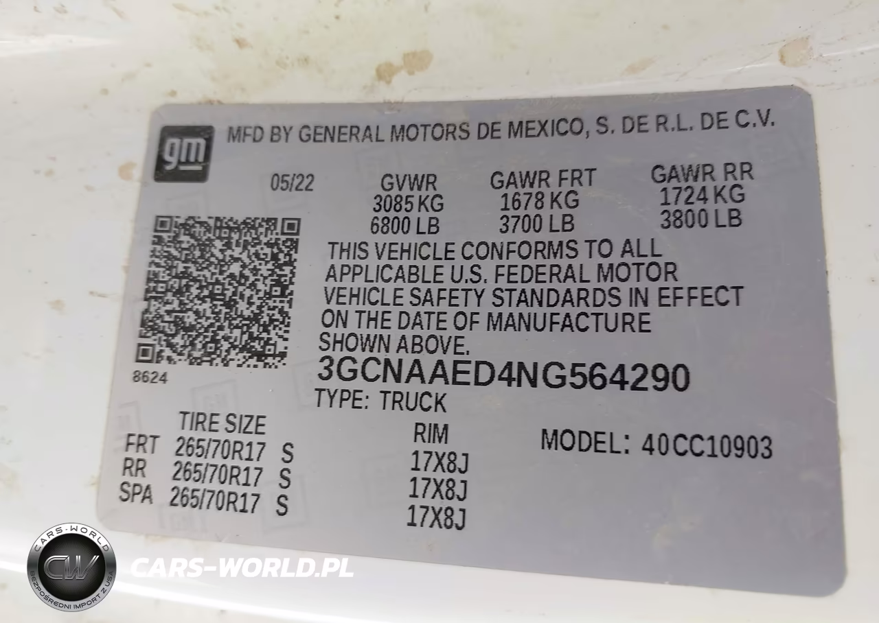 2022 Chevrolet Silverado 1500 2Wd Long Bed Wt VIN:3GCNAAED4NG564290 - 9