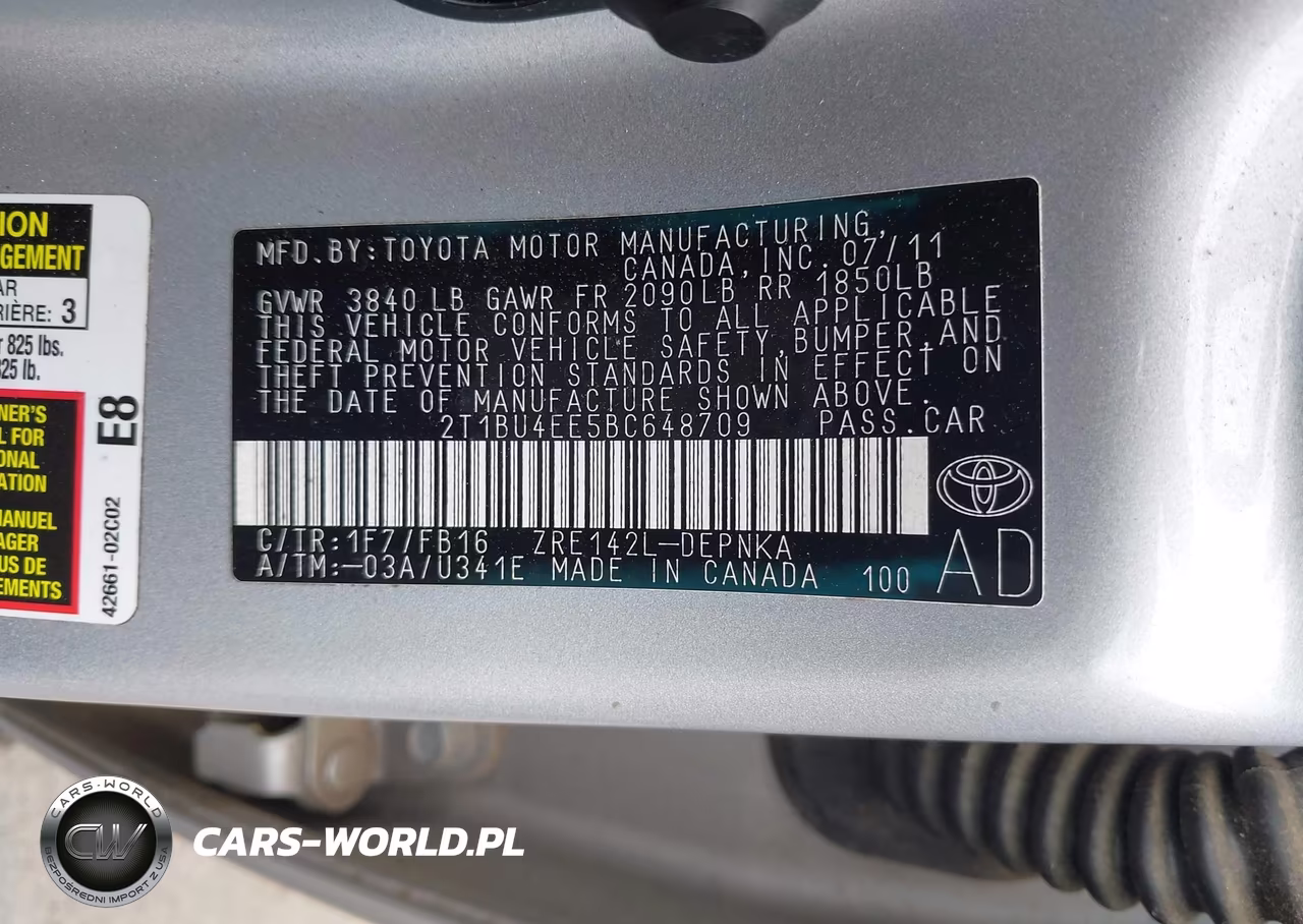 2011 Toyota Corolla Le VIN:2T1BU4EE5BC648709 - 9