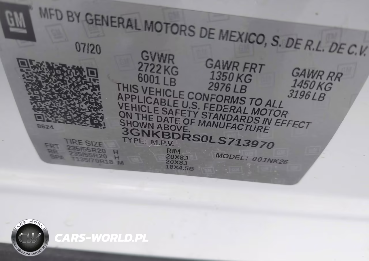 2020 Chevrolet Blazer Fwd 3Lt VIN:3GNKBDRS0LS713970 - 9