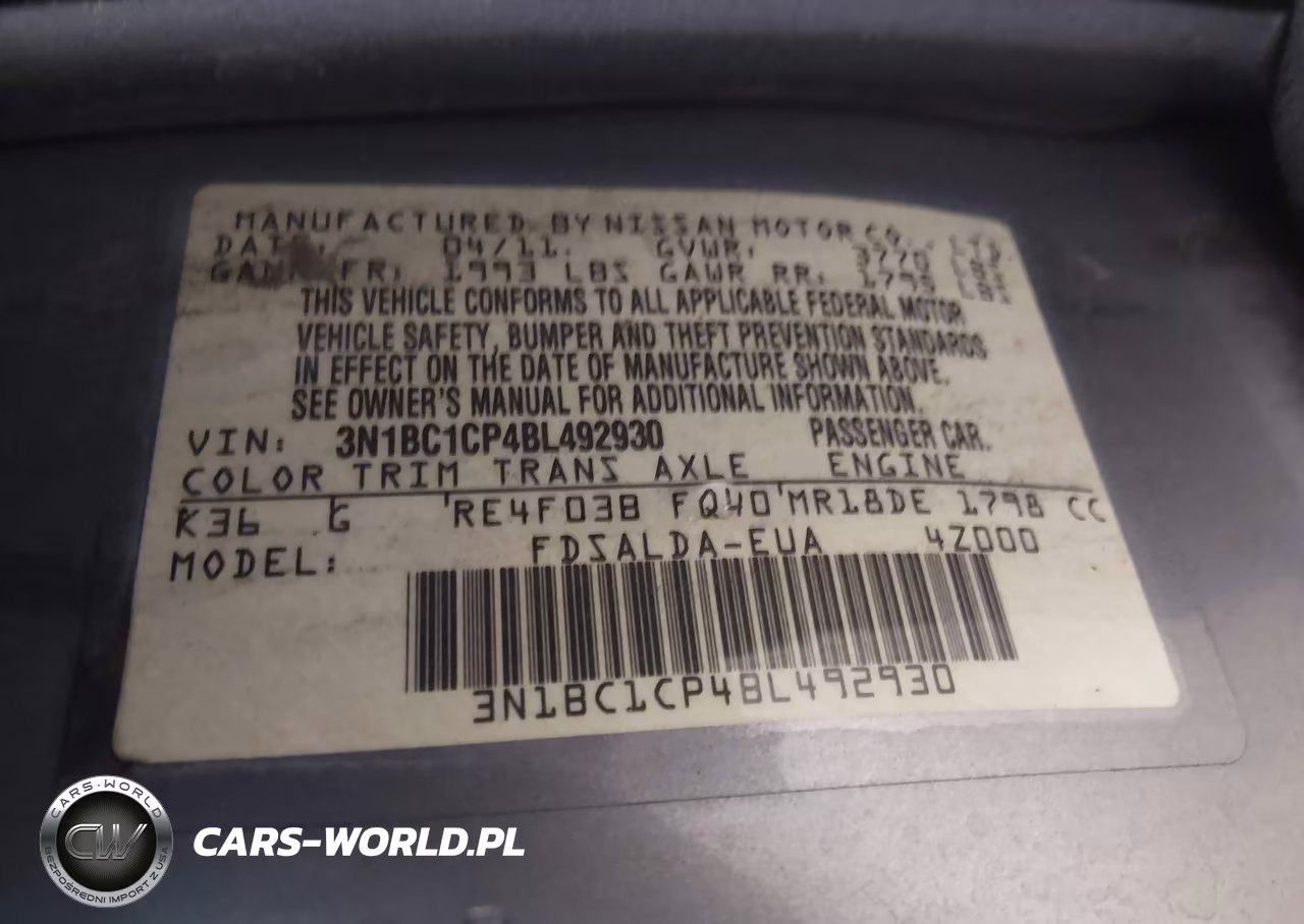 2011 Nissan Versa 1.8S VIN:3N1BC1CP4BL492930 - 9