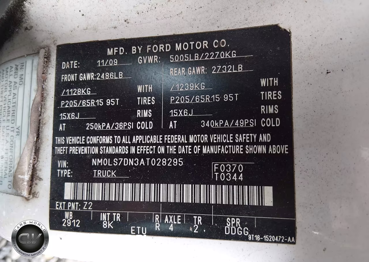 2010 Ford Transit Connect Xlt VIN:NM0LS7DN3AT028295 - 9