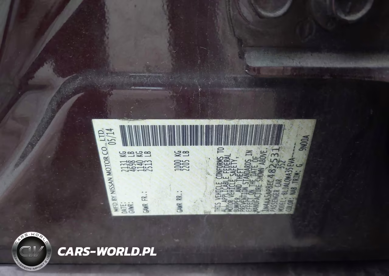 2014 Nissan Maxima 3.5 S-3.5 Sv VIN:1N4AA5AP8EC482531 - 9