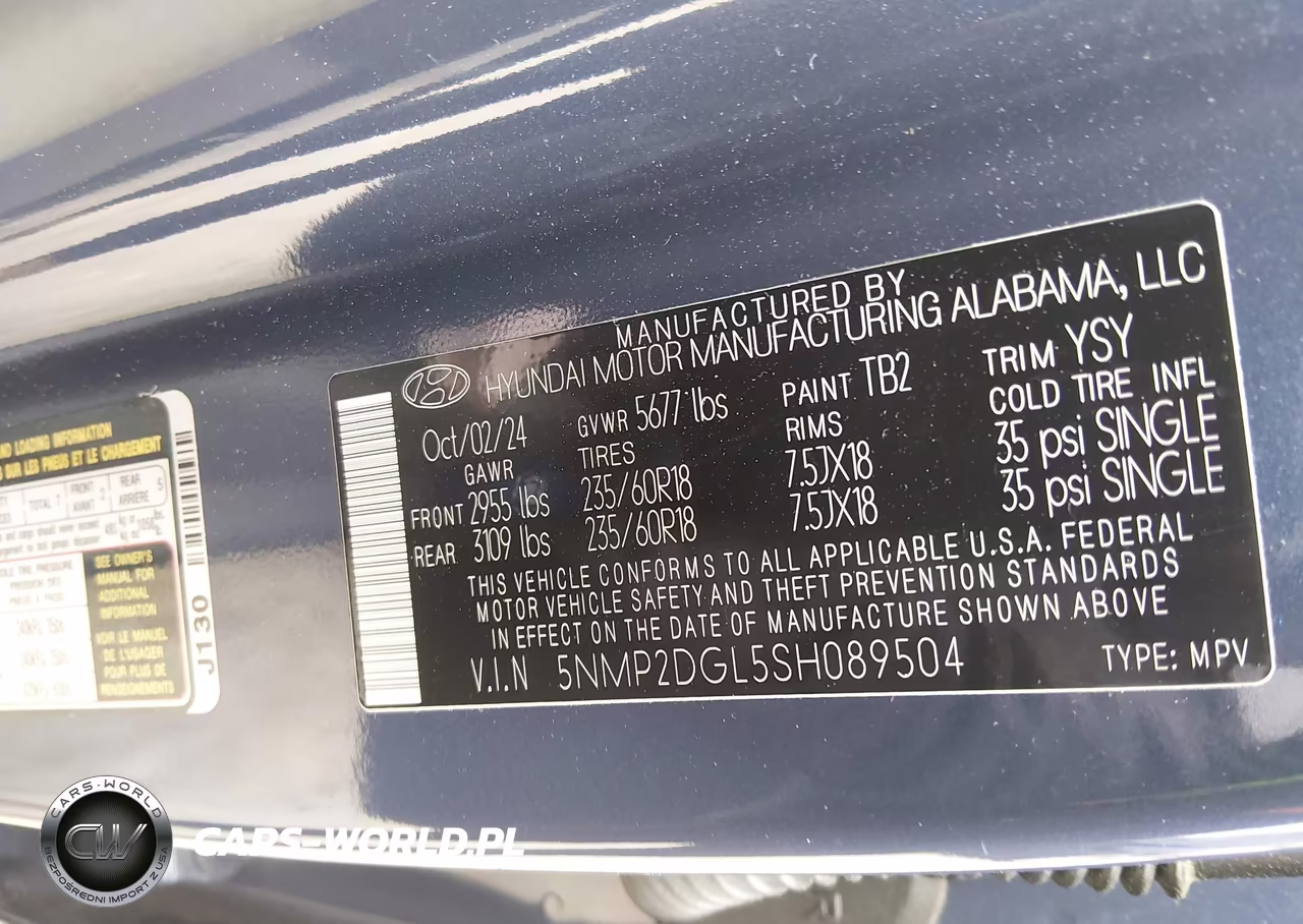 2025 Hyundai Santa Fe Sel VIN:5NMP2DGL5SH089504 - 9