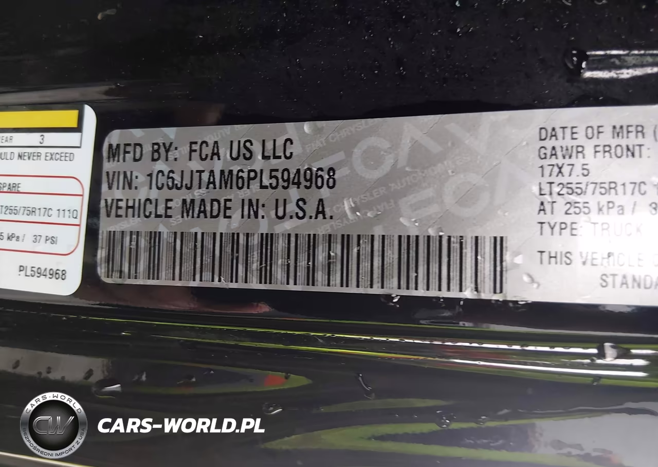 2023 Jeep Gladiator Willys 4X4 VIN:1C6JJTAM6PL594968 - 9