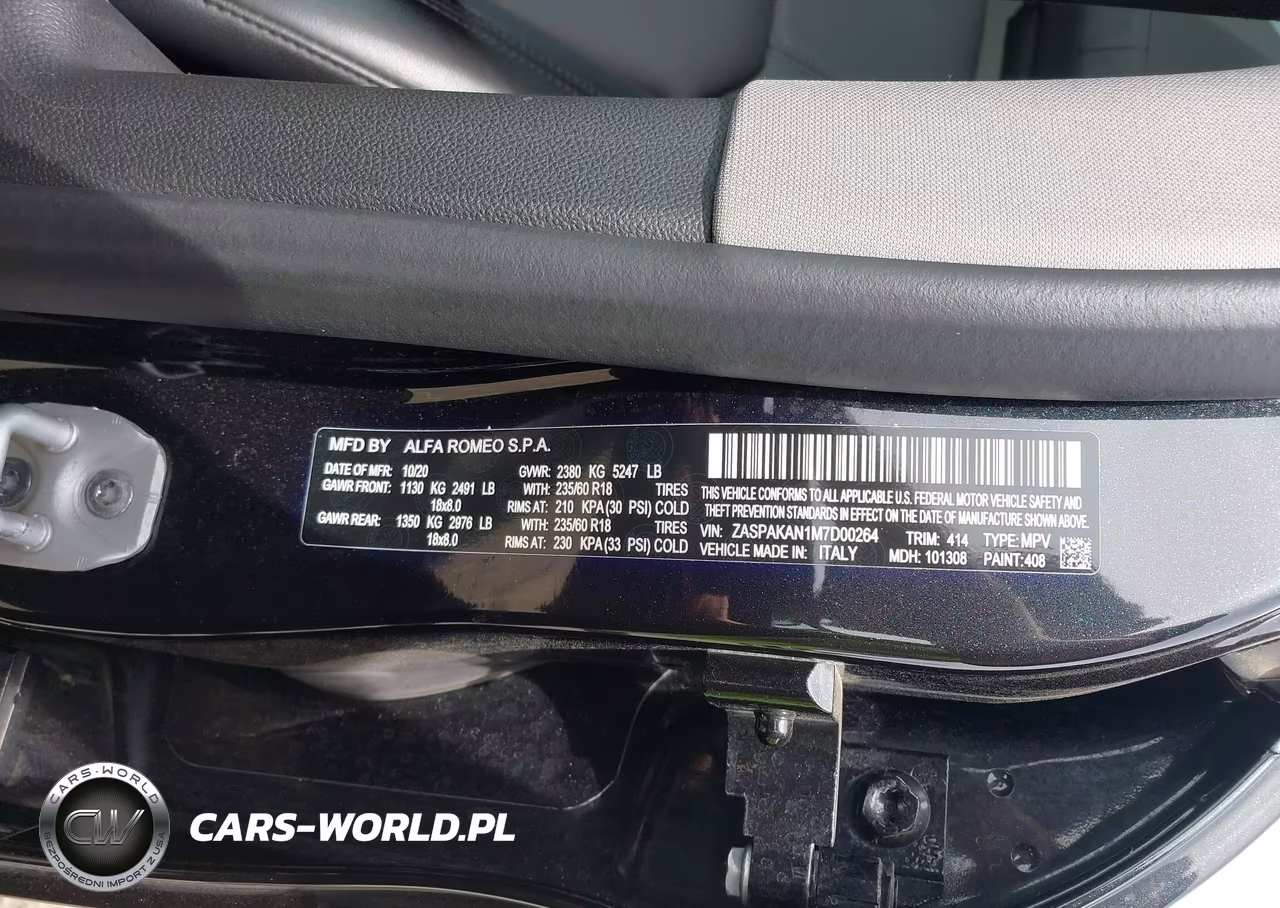 2021 Alfa Romeo Stelvio Awd VIN:ZASPAKAN1M7D00264 - 9
