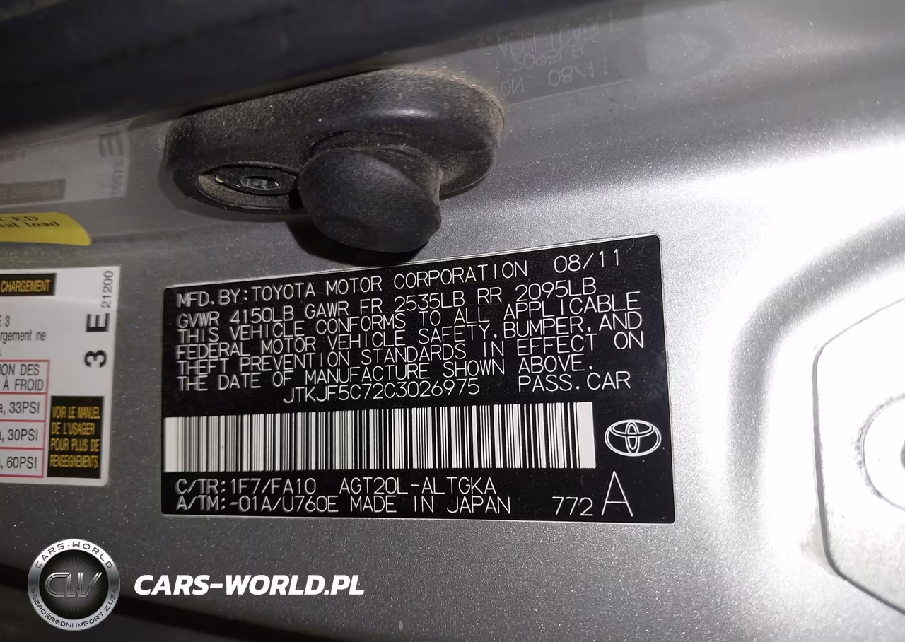 2012 Scion Tc VIN:JTKJF5C72C3026975 - 9