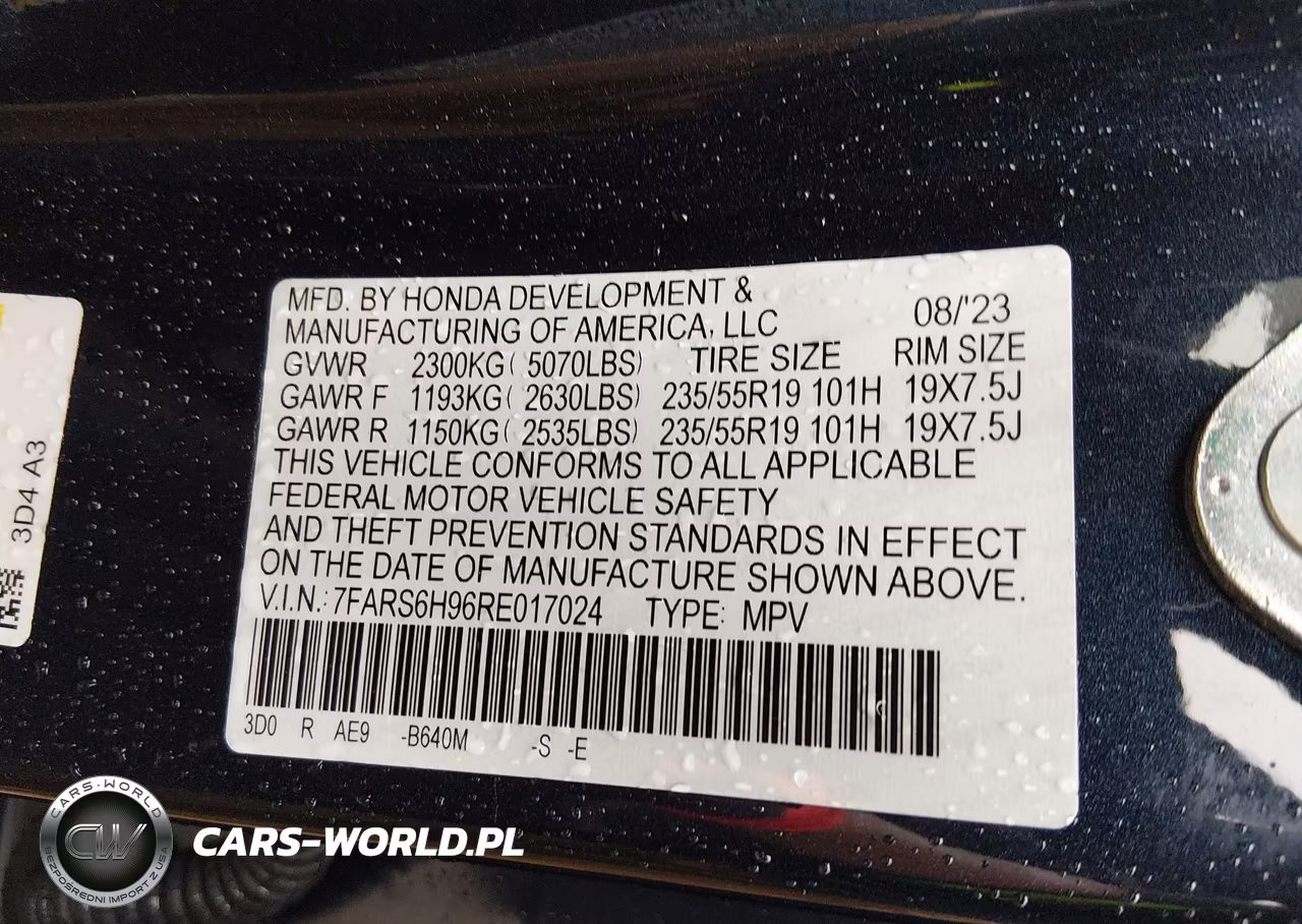 2024 Honda Cr-V Hybrid Sport Touring VIN:7FARS6H96RE017024 - 9
