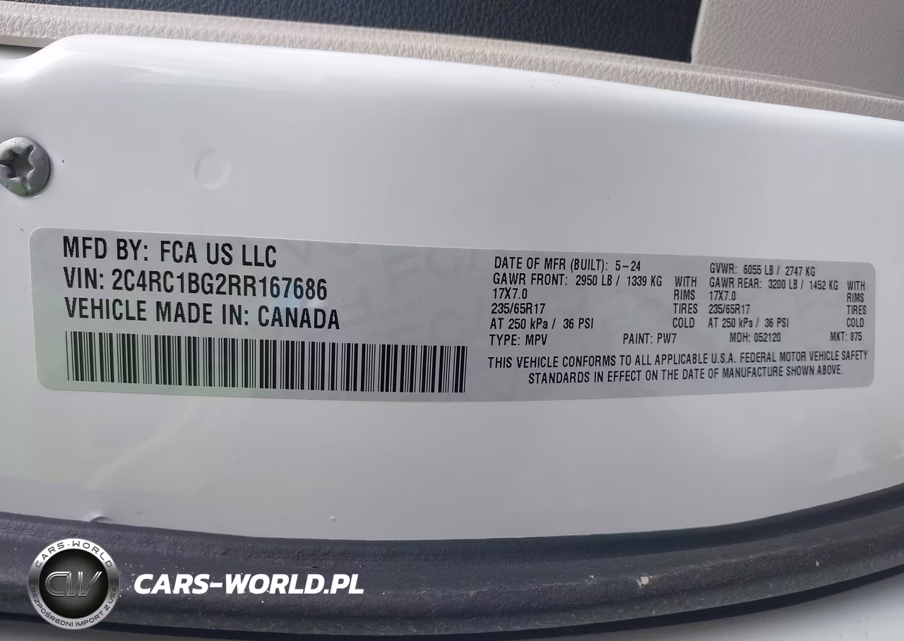 2024 Chrysler Pacifica Touring L VIN:2C4RC1BG2RR167686 - 9