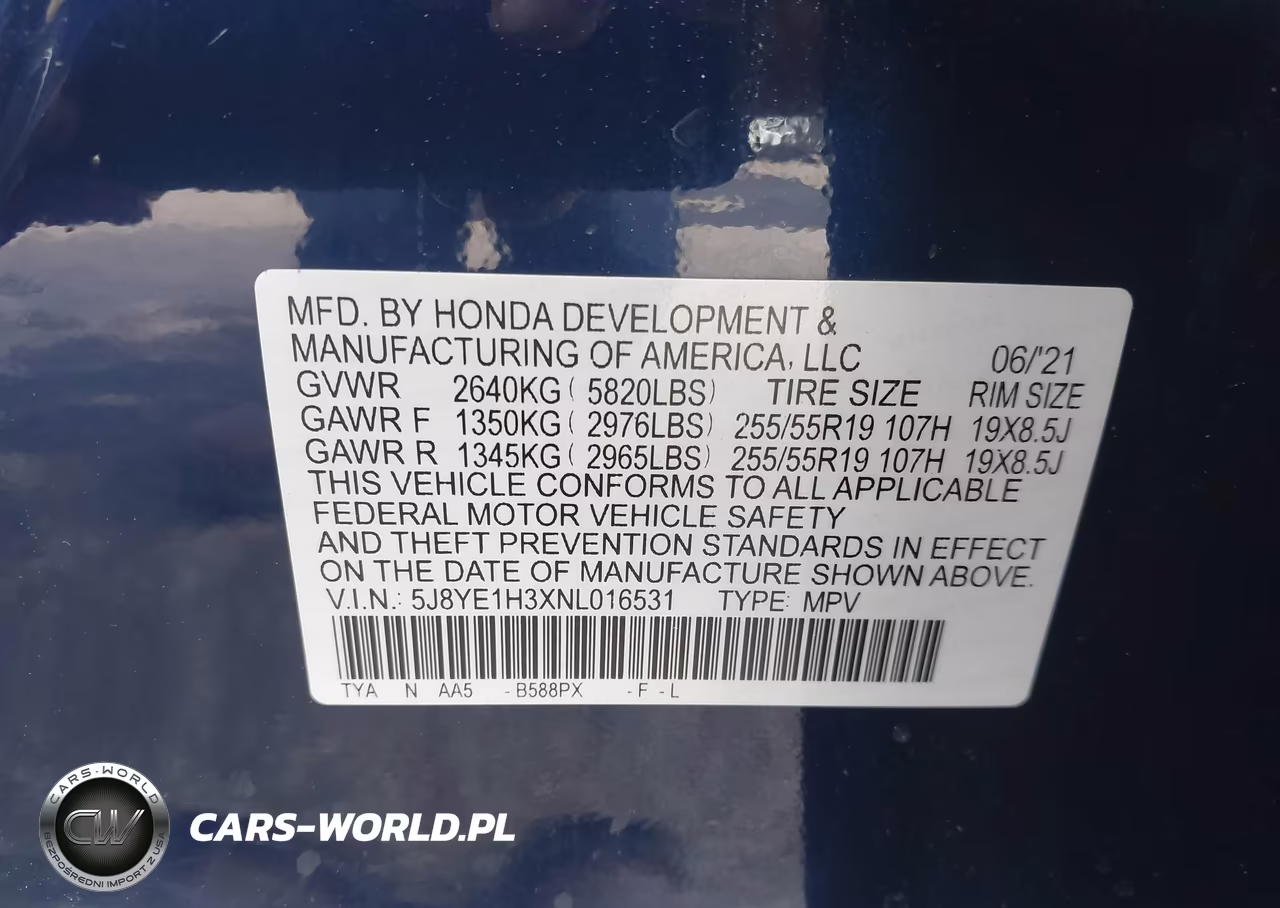 2022 Acura Mdx Standard VIN:5J8YE1H3XNL016531 - 9