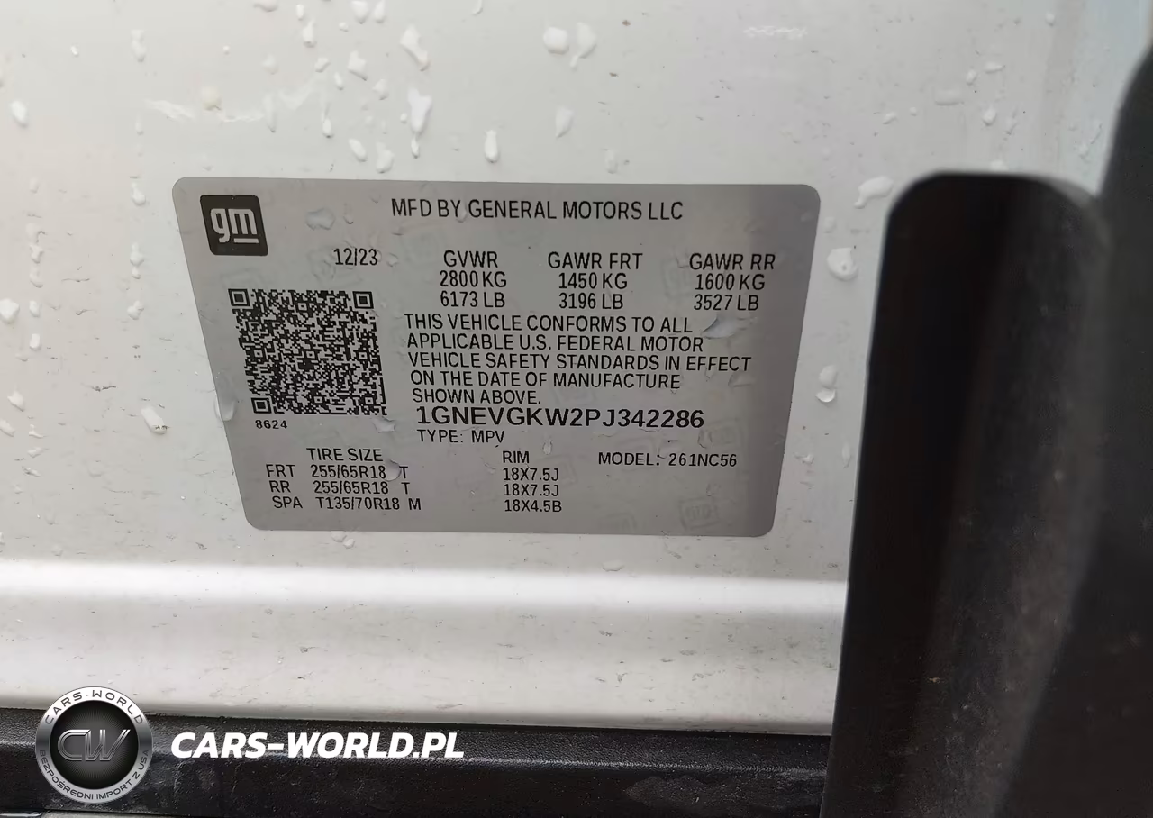 2023 Chevrolet Traverse Awd Lt Cloth VIN:1GNEVGKW2PJ342286 - 9