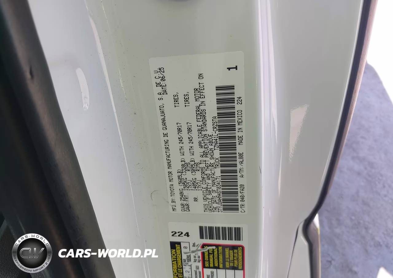 2025 Toyota Tacoma Sr VIN:3TYJDAHN4ST034171 - 9