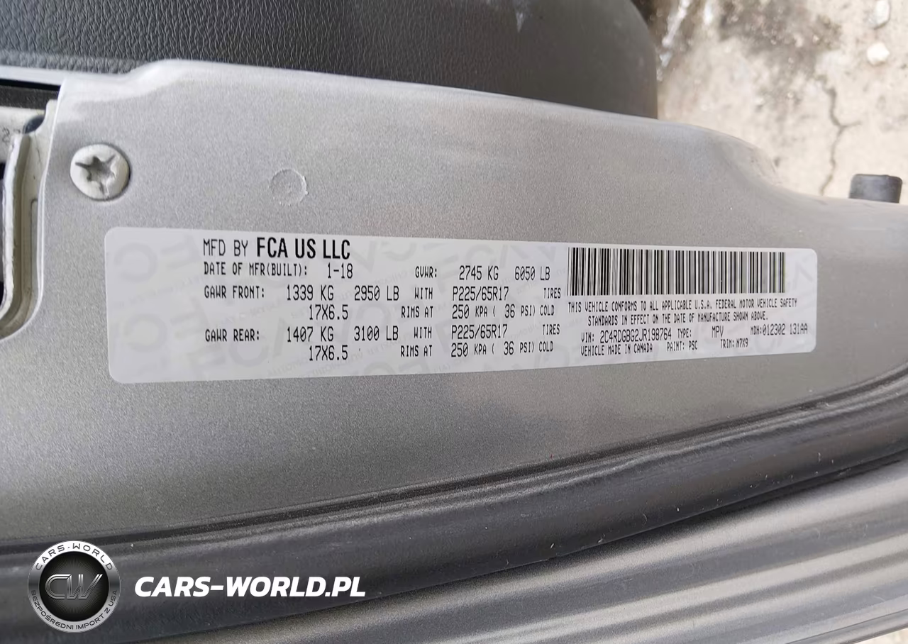2018 Dodge Grand Caravan Se Plus VIN:2C4RDGBG2JR198764 - 9