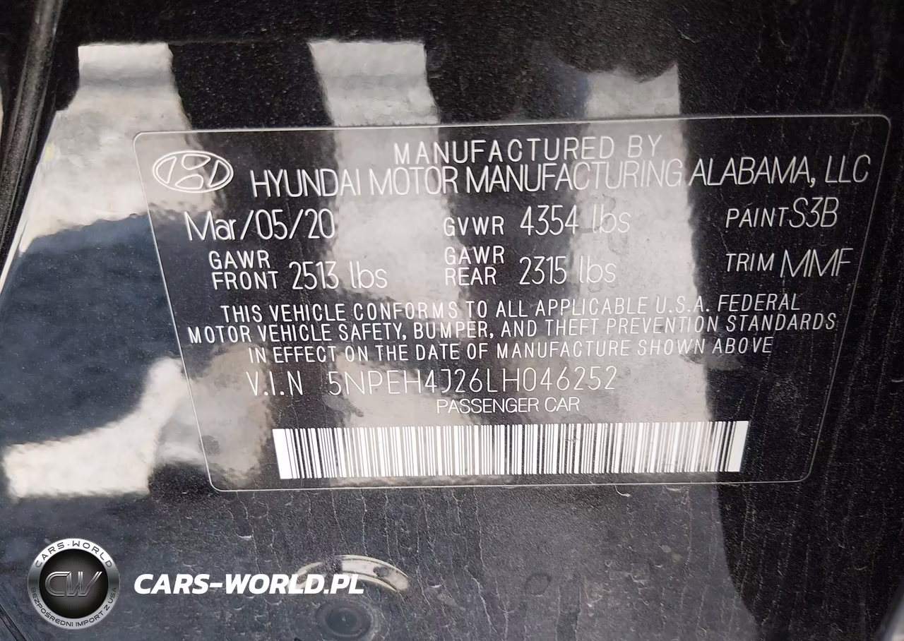 2020 Hyundai Sonata Limited VIN:5NPEH4J26LH046252 - 9