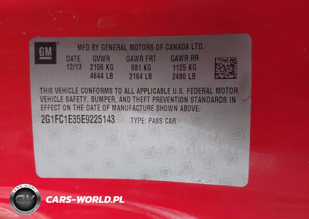 2014 Chevrolet Camaro 2Lt VIN:2G1FC1E35E9225143 - 9