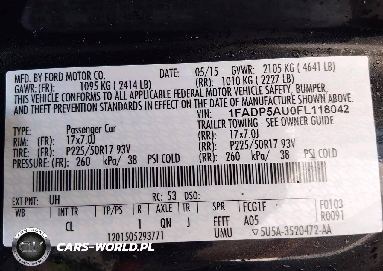 2015 Ford C-Max Hybrid Se VIN:1FADP5AU0FL118042 - 9