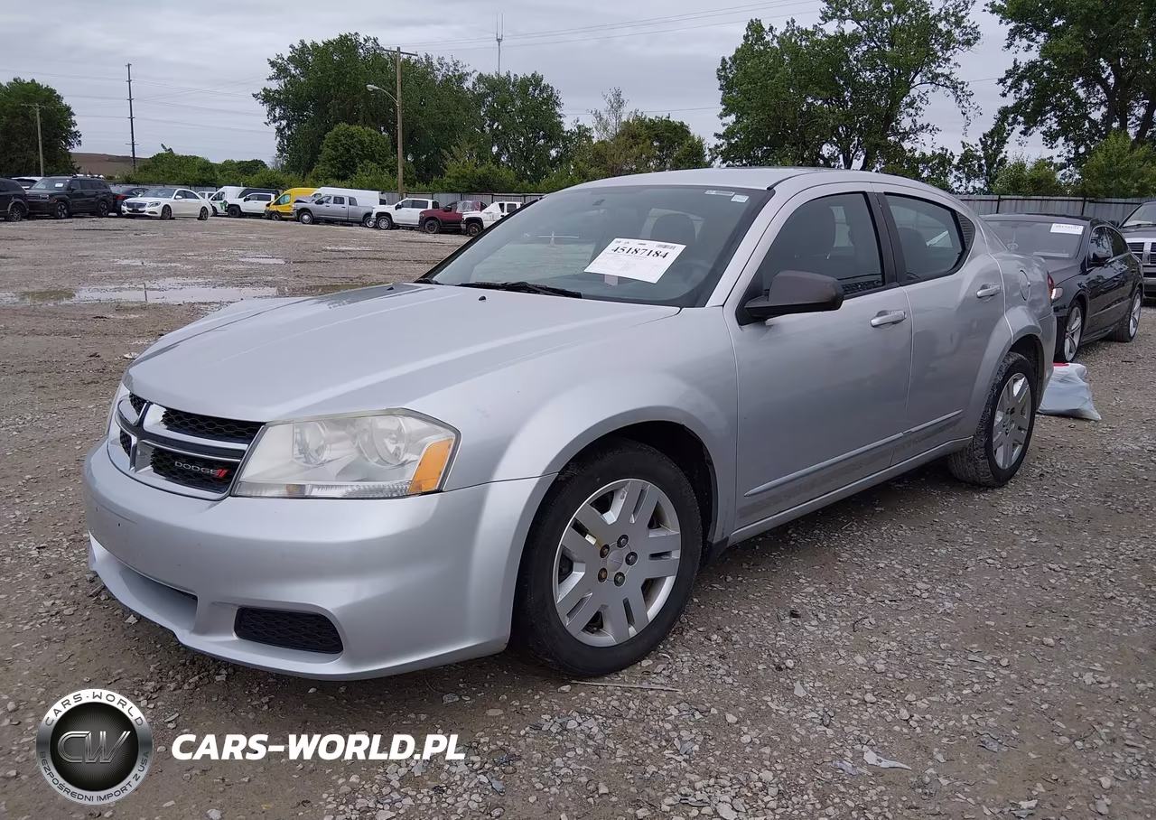 2012 Dodge Avenger Se VIN:1C3CDZAB4CN253100 - 2