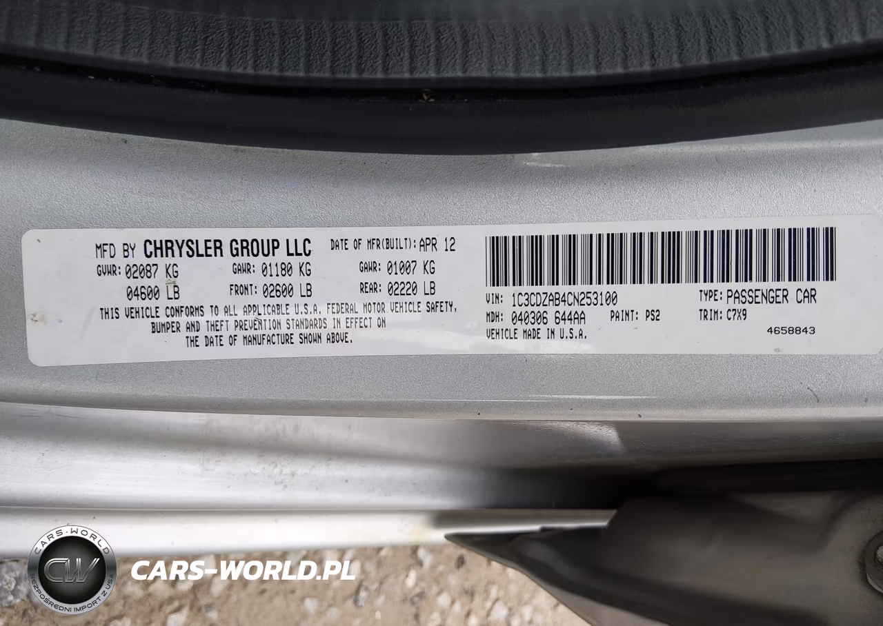 2012 Dodge Avenger Se VIN:1C3CDZAB4CN253100 - 9
