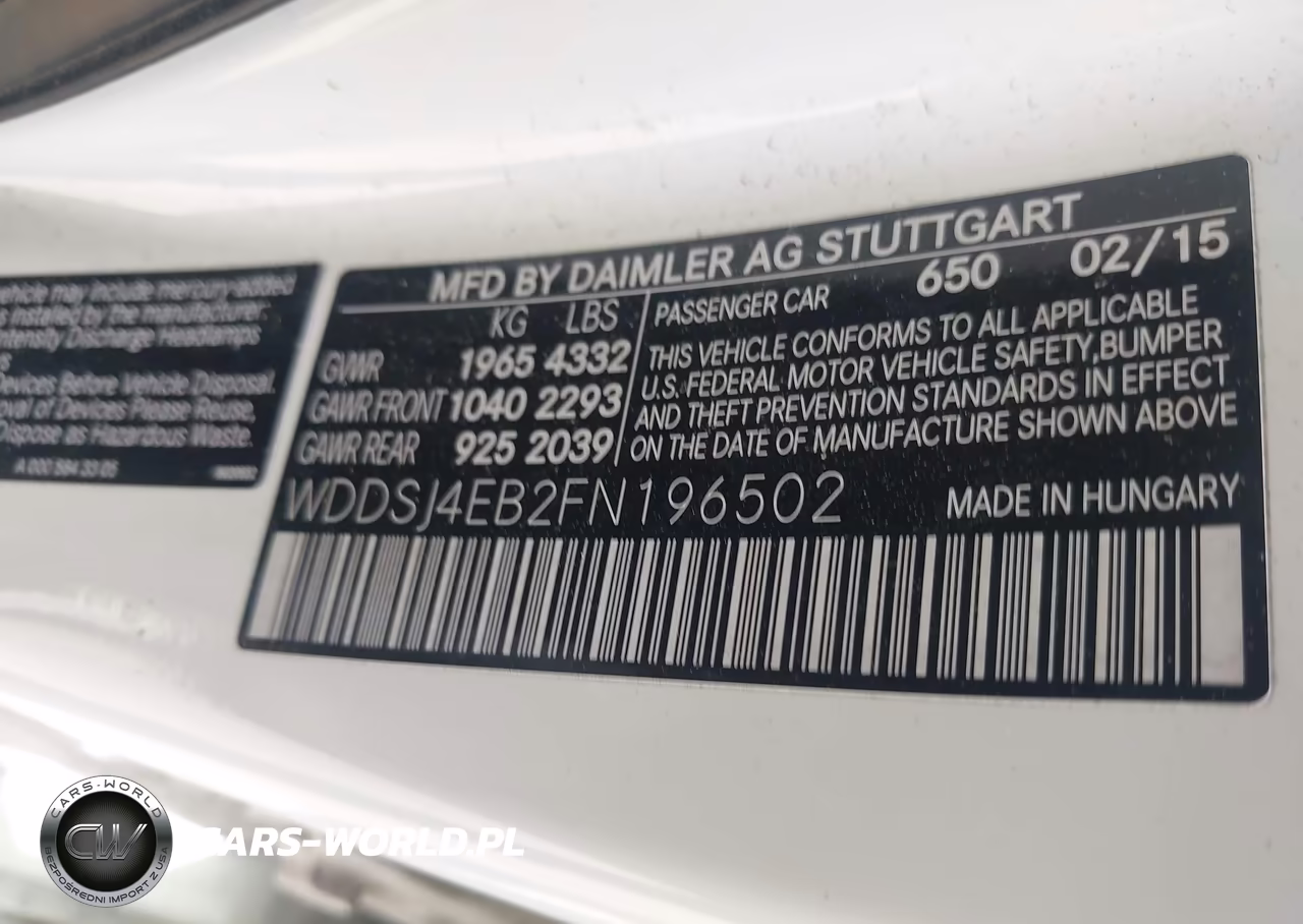 2015 Mercedes-Benz Cla 250 VIN:WDDSJ4EB2FN196502 - 9