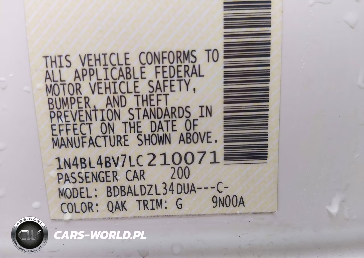 NISSAN ALTIMA S VIN:1N4BL4BV7LC210071 - 9