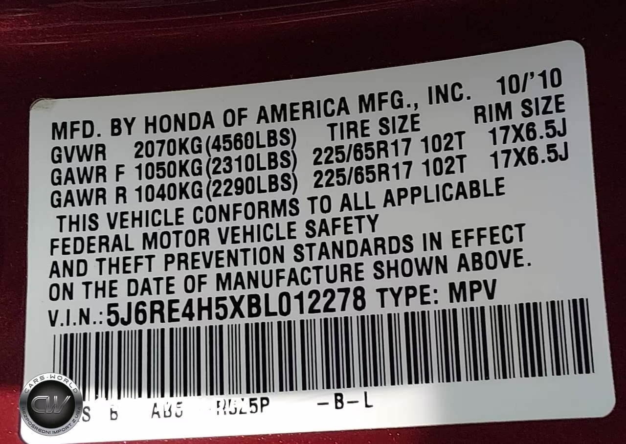 2011 Honda Cr-V Ex VIN:5J6RE4H5XBL012278 - 9