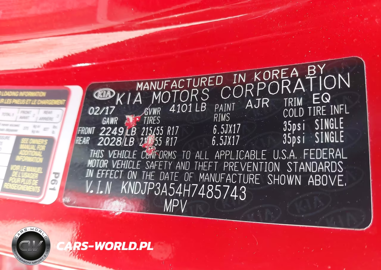 2017 Kia Soul + VIN:KNDJP3A54H7485743 - 9