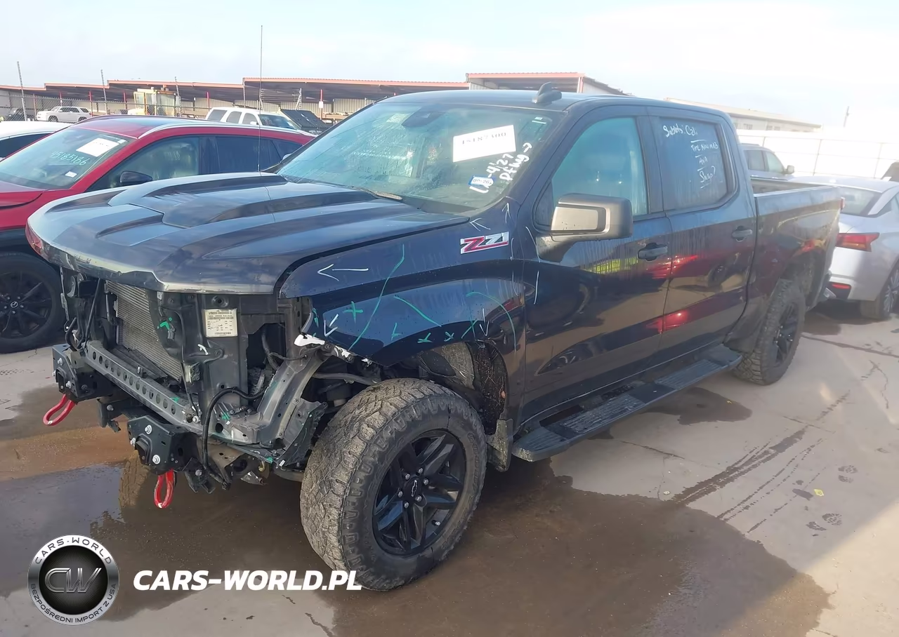 2022 Chevrolet Silverado 1500 4Wd Short Bed Custom Trail Boss VIN:3GCPDCED3NG585272 - 2
