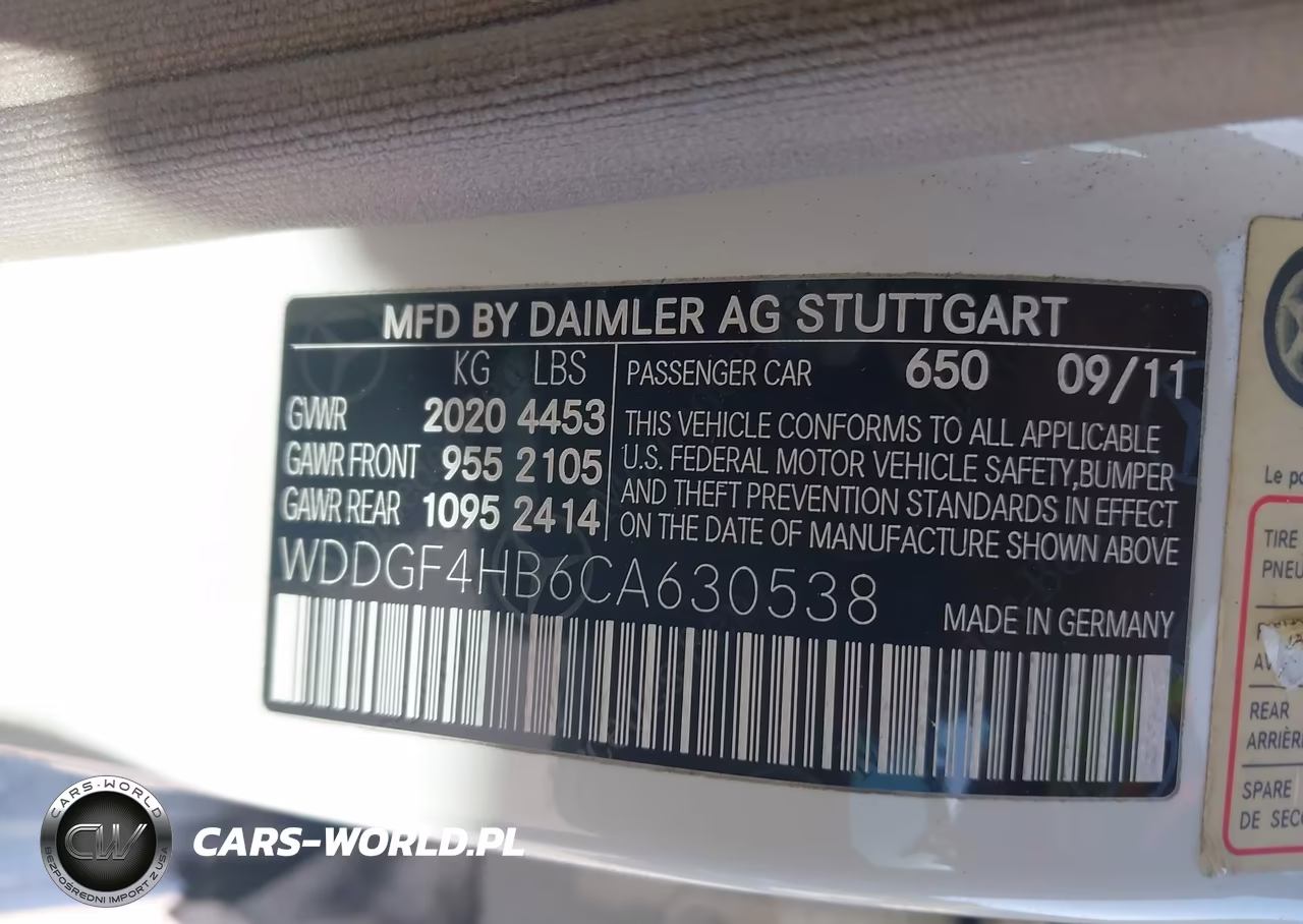 2012 Mercedes-Benz C 250 Luxury-Sport VIN:WDDGF4HB6CA630538 - 9