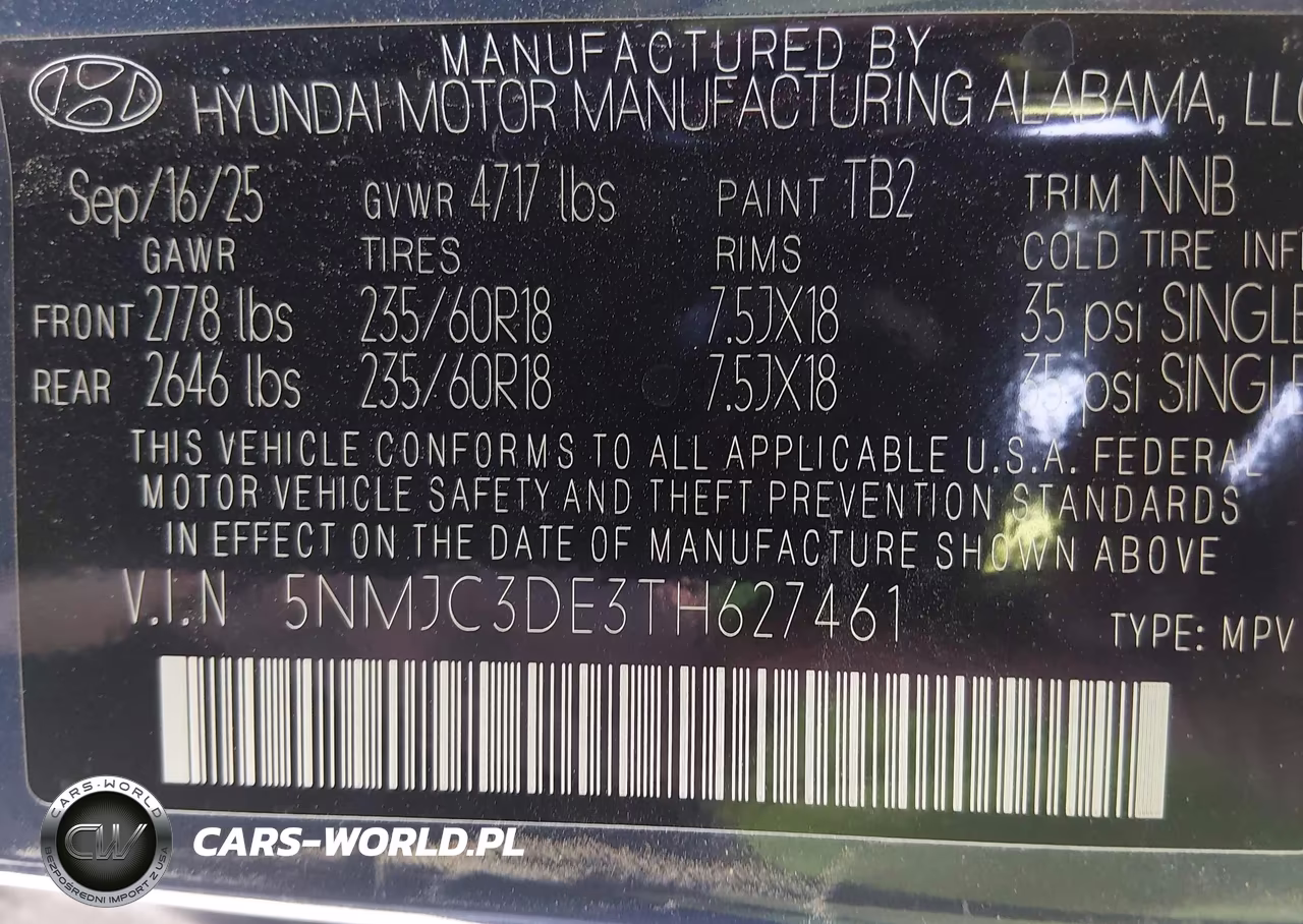 2026 Hyundai Tucson Sel Premium VIN:5NMJC3DE3TH627461 - 9