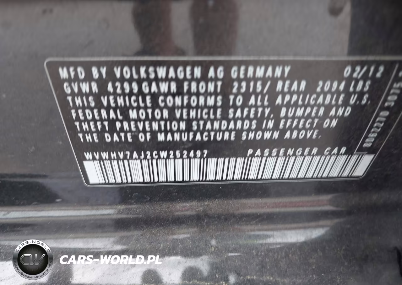 2012 Volkswagen Gti 4-Door VIN:WVWHV7AJ2CW252497 - 9