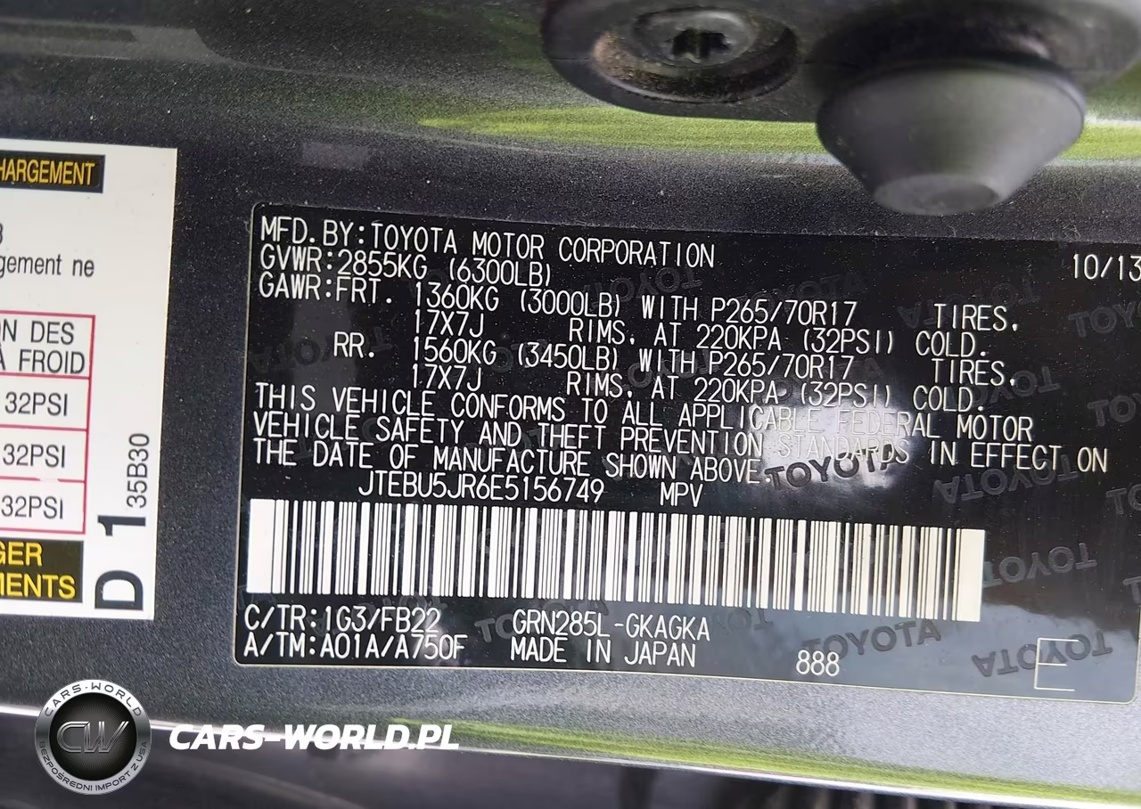 2014 Toyota 4Runner Sr5 VIN:JTEBU5JR6E5156749 - 9