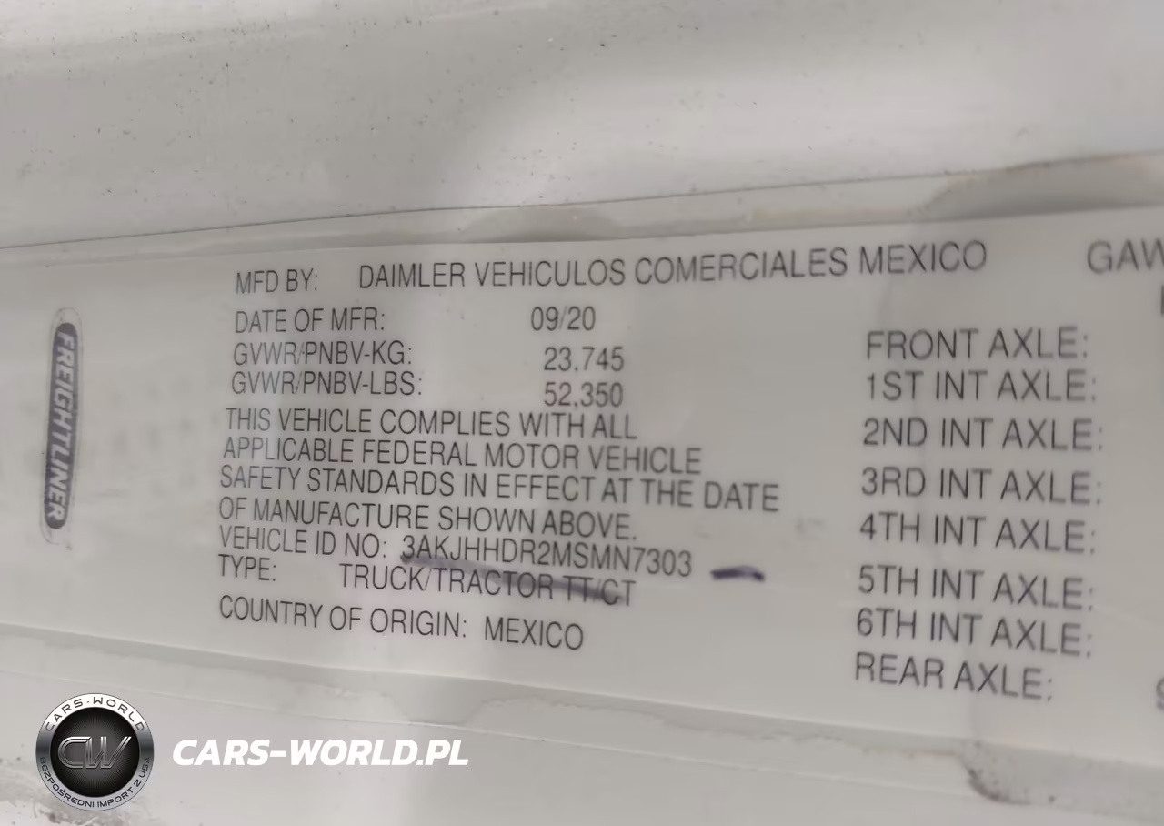 2021 Freightliner New Cascadia 126 VIN:3AKJHHDR2MSMN7303 - 8