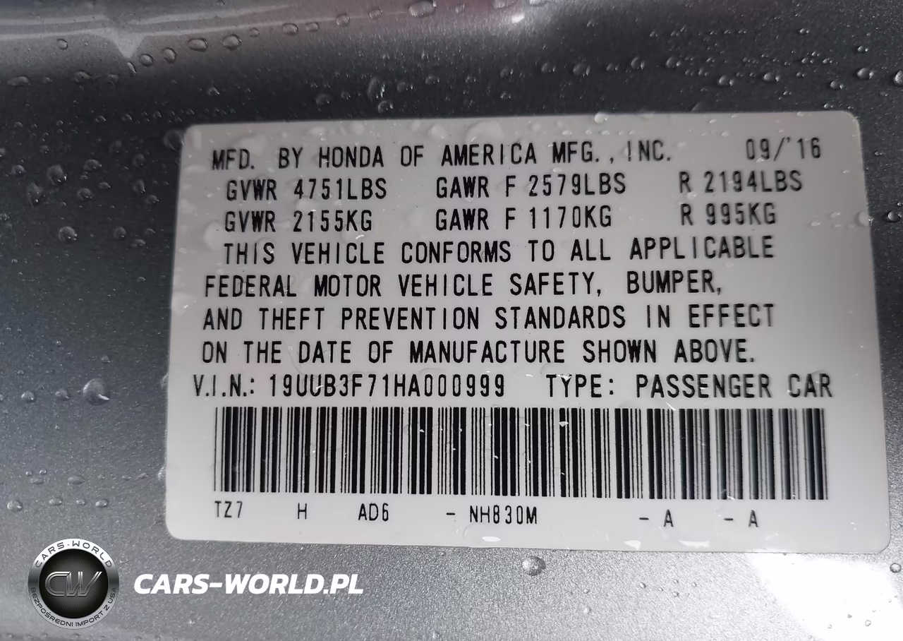 2017 Acura Tlx Advance Package VIN:19UUB3F71HA000999 - 9
