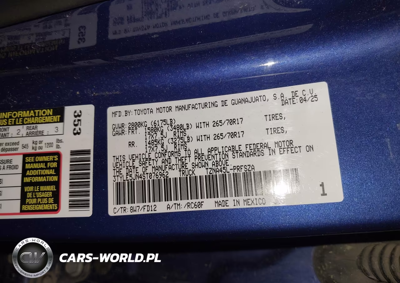2025 Toyota Tacoma Trd Off Road VIN:3TYLE5JN4ST076962 - 9