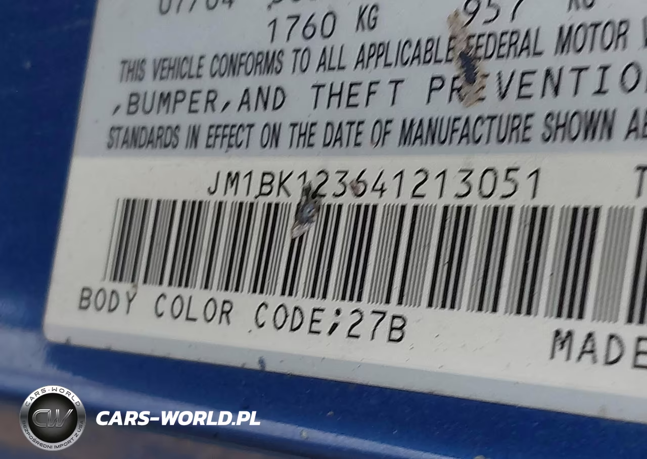 2004 Mazda Mazda3 S VIN:JM1BK123641213051 - 9