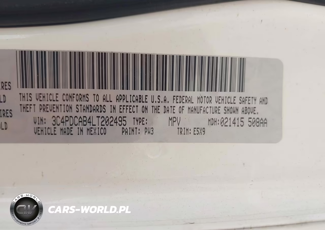 2020 Dodge Journey Se Value VIN:3C4PDCAB4LT202495 - 9