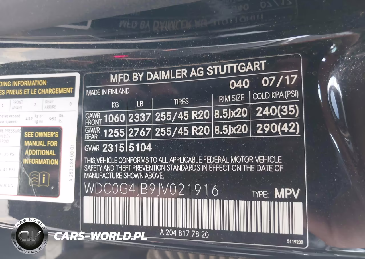 2018 Mercedes-Benz Glc 300 VIN:WDC0G4JB9JV021916 - 9