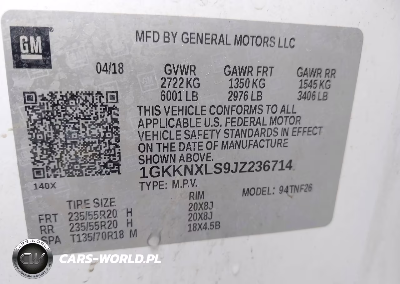 2018 GMC Acadia Denali VIN:1GKKNXLS9JZ236714 - 9