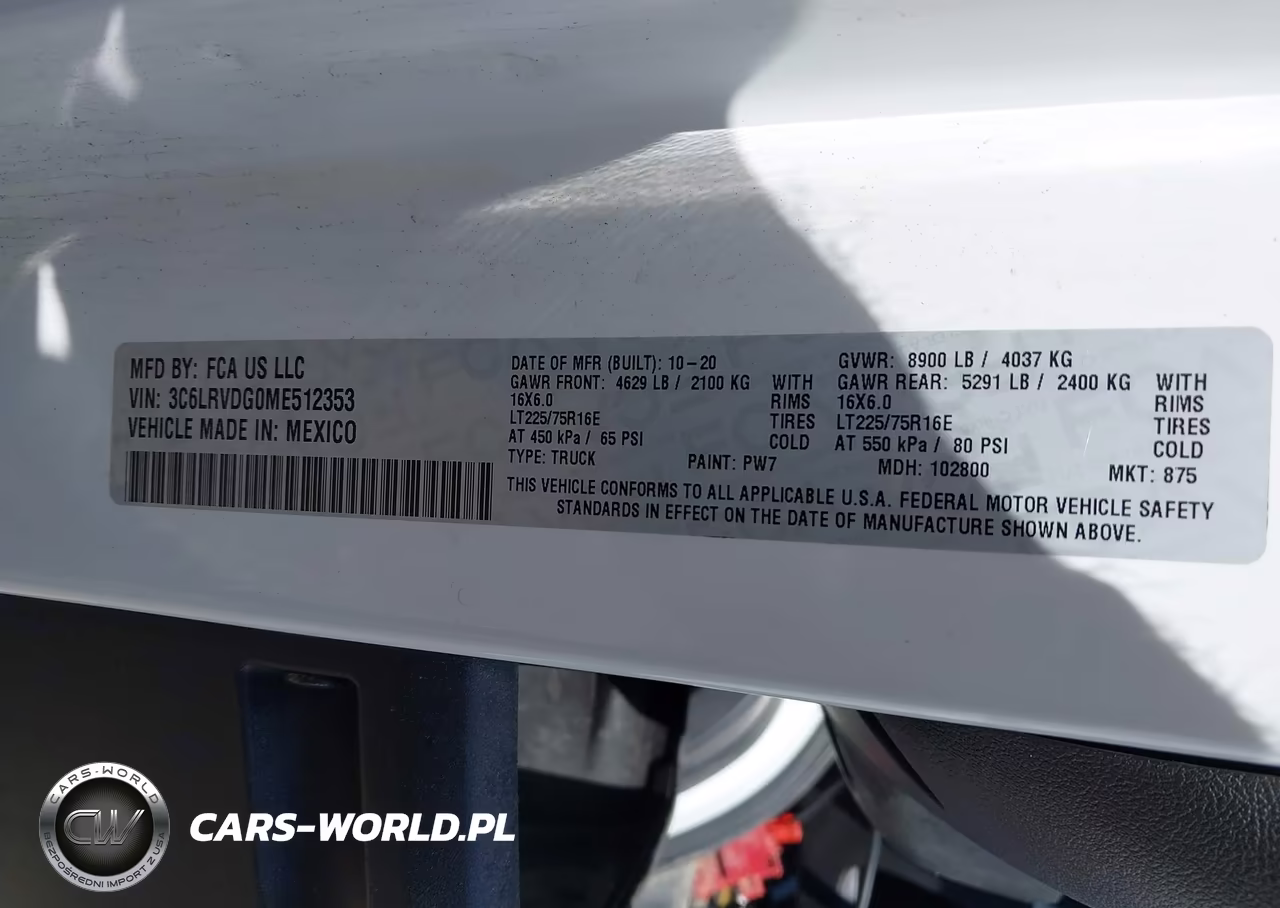 2021 Ram Promaster 2500 High Roof 159 Wb VIN:3C6LRVDG0ME512353 - 9