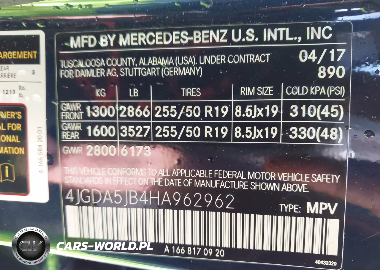 2017 Mercedes-Benz Gle 350 VIN:4JGDA5JB4HA962962 - 9