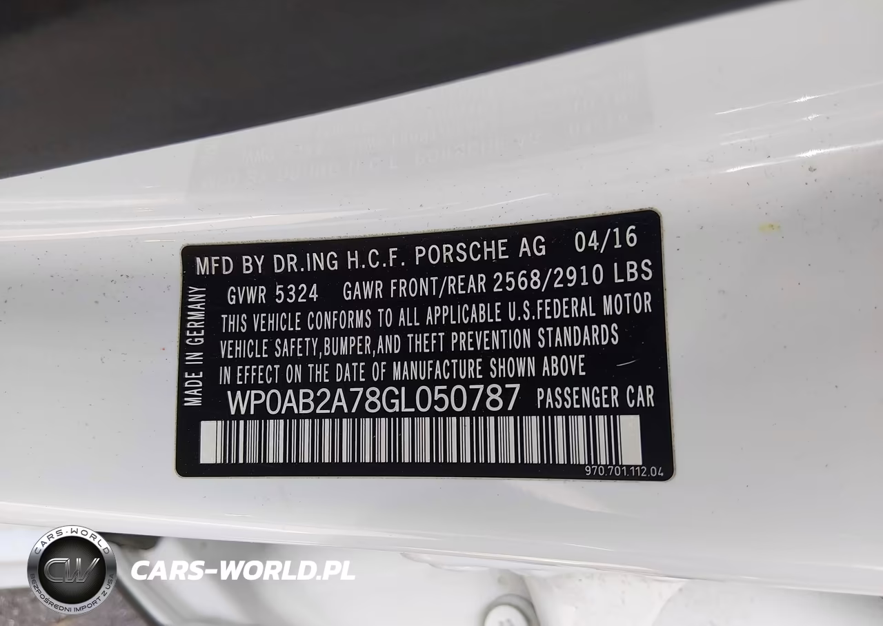 2016 Porsche Panamera S VIN:WP0AB2A78GL050787 - 9