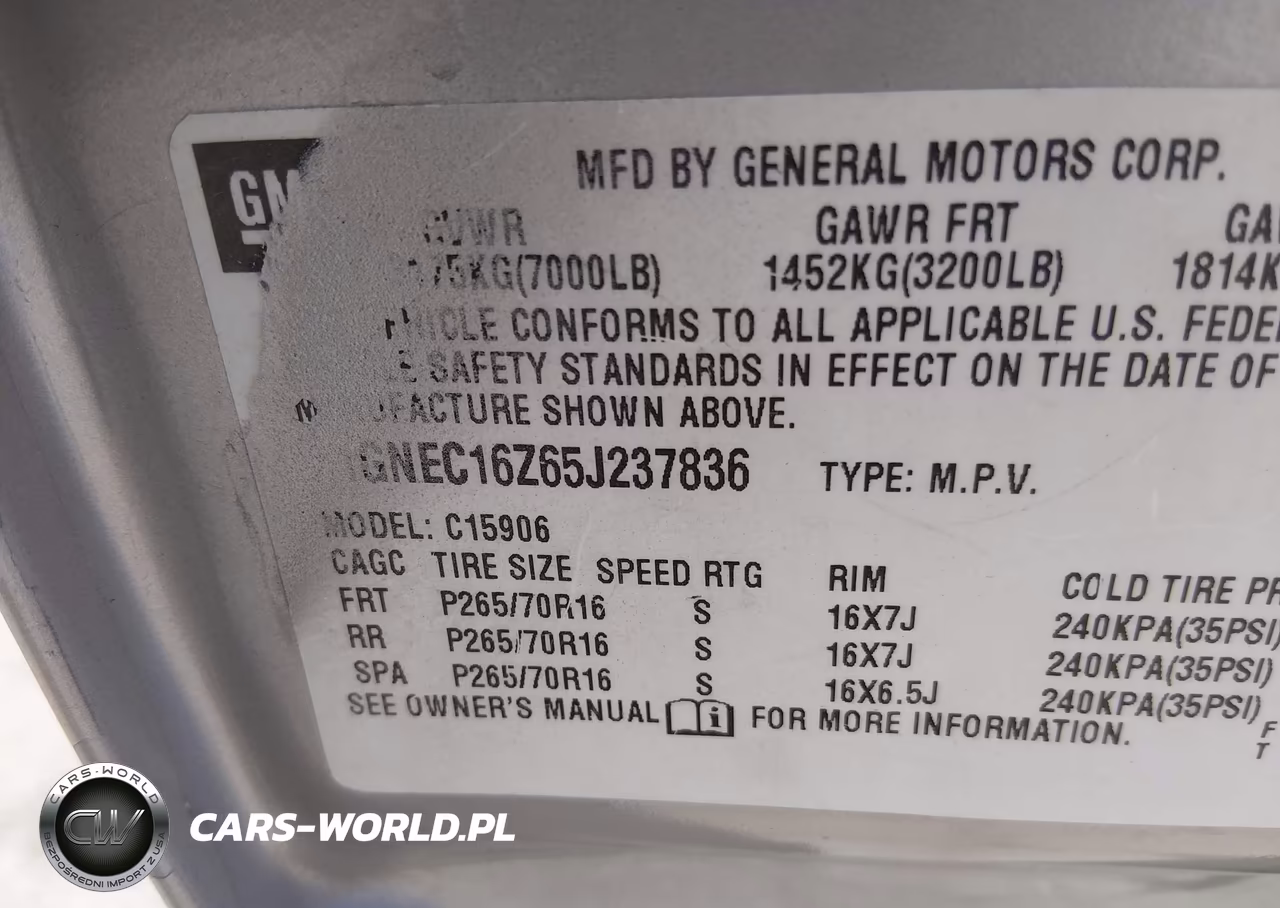 2005 Chevrolet Suburban 1500 Ls VIN:1GNEC16Z65J237836 - 9