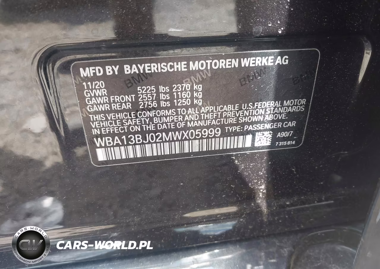 2021 BMW 530I xDrive VIN:WBA13BJ02MWX05999 - 9
